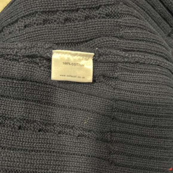 Collectif London Cable Knit Keyhole Sweater Size Large UK 14 U.S. 10 Retro - Picture 8 of 11